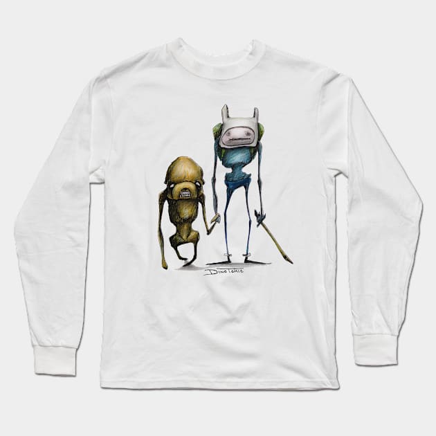 Adventure Time Long Sleeve T-Shirt by DinoTomic